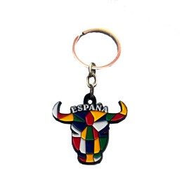 Aluminum bull head keychain