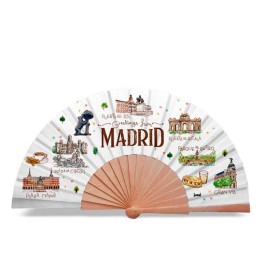 Abanico Madrid Acuarela
