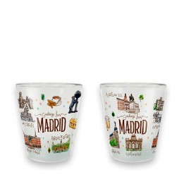Bicchierino da shot Madrid Acuarela da 40 ml, ricordo di Madrid
