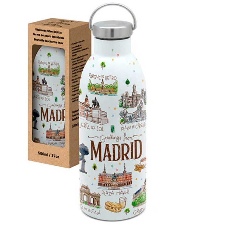 Botella termo Coleccion Madrid Acuarela 500 ml