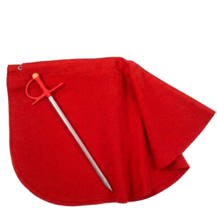 Muleta de torero pour enfant en sergé rouge avec épée factice jouet pour enfants - Zings