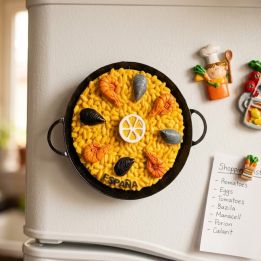 Magnet paella aux fruits de mer – vue 4