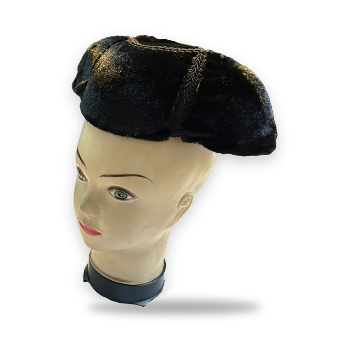Black bullfighter's montera hat