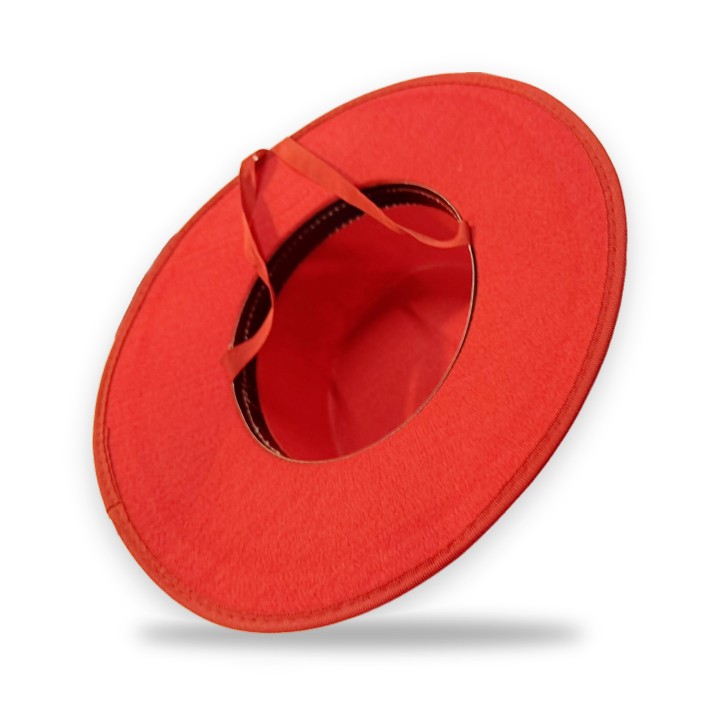 Chapéu cordobês vermelho de festa