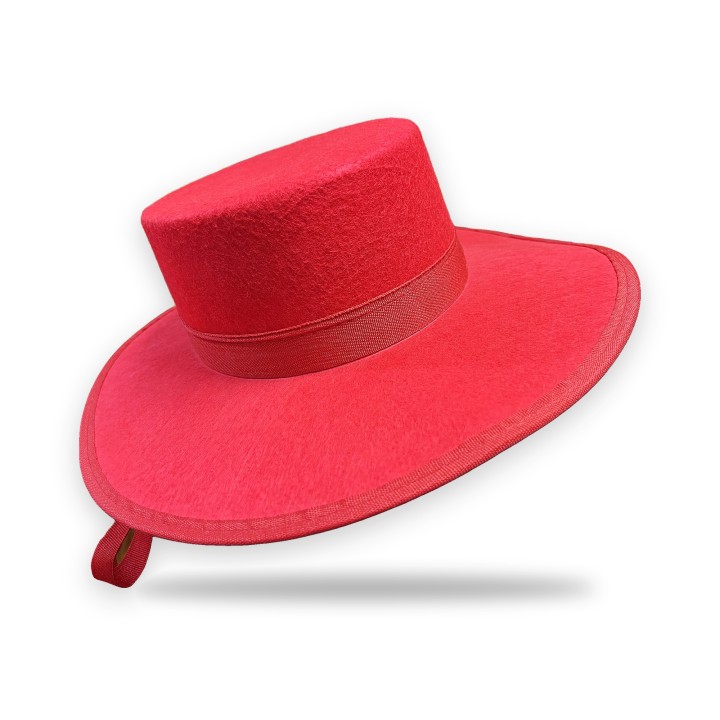 Chapeau cordouan de fête rouge