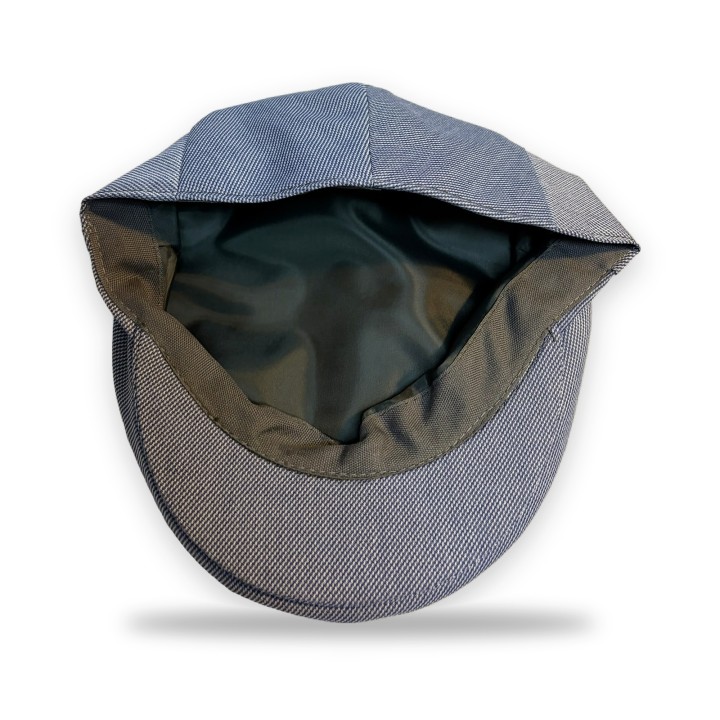 Plain light blue lightweight flat cap