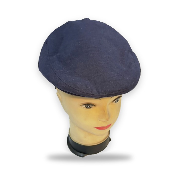 Winter-Schiebermütze, uni marineblau