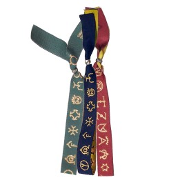 Bracelet taurin aux fers de ganaderías dorés
