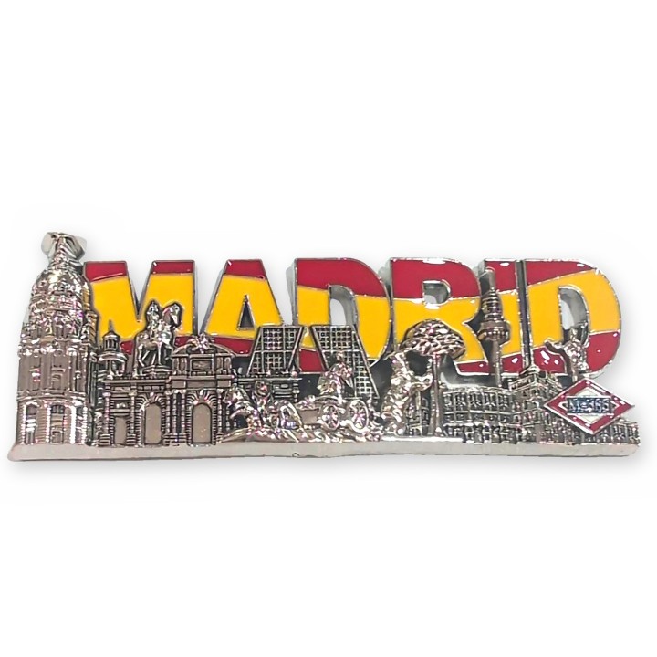 Íman de frigorífico Madrid em metal, modelo 6