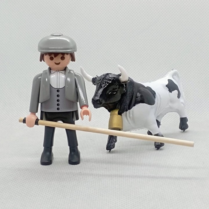 Cabresto de plástico escala Playmobil com chocalho | ZiNGS