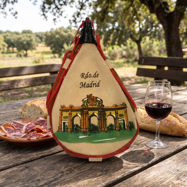 Bota de Vino Souvenir de Madrid 1 Litro | ZiNGS