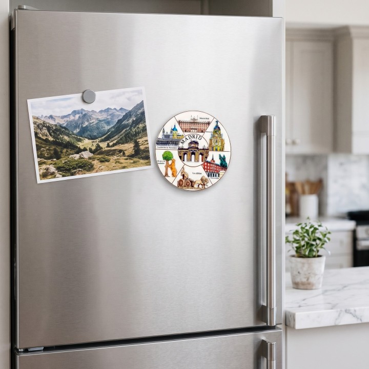 Madrid Monuments Resin Fridge Magnet | ZiNGS