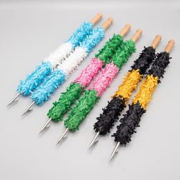 Par de banderillas de torero auténticas, personalizadas con tus colores, tres ejemplos de combinaciones