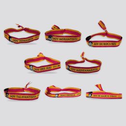 Les huit bracelets taurins en tissu «Soy de…» des toreros