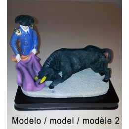 Bullfighter figure performing a pass – view 4
