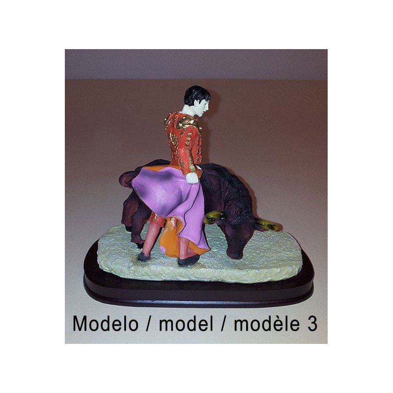Bullfighters and bulls figures Bullfighters and bulls figures
