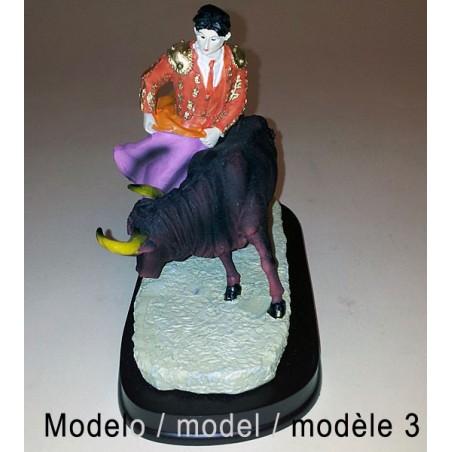 Bullfighters and bulls figures