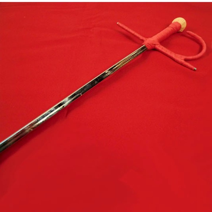 Estoque bzw. Ayuda aus verchromtem Metall für Erwachsene, 93 cm