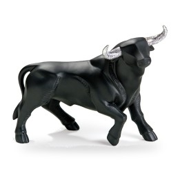 Figura de touro Memorys da Nadal com chifres de prata