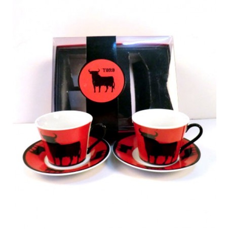 Toro de Osborne coffee cups set