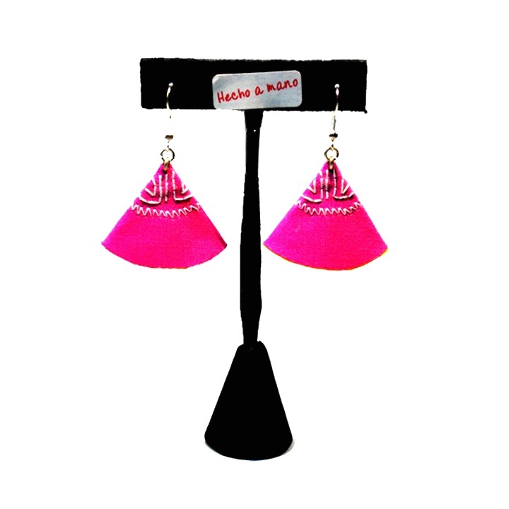 Bullfighting cape earrings, ZiNGS design