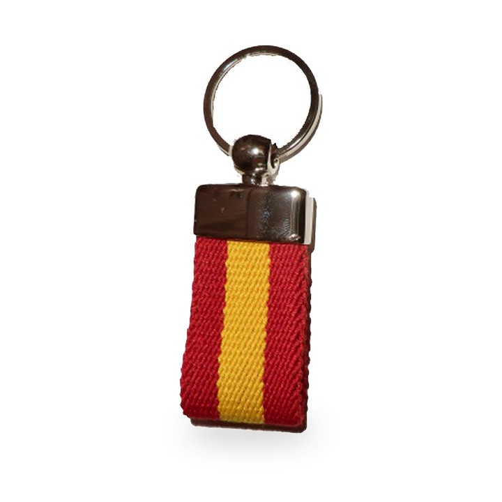 Gürtel-Schlüsselanhänger mit spanischer Flagge – Ansicht 3