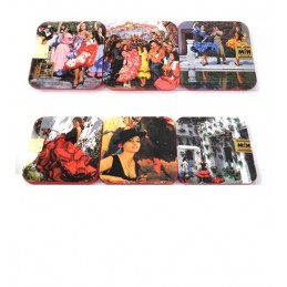 Flamenco drink coasters