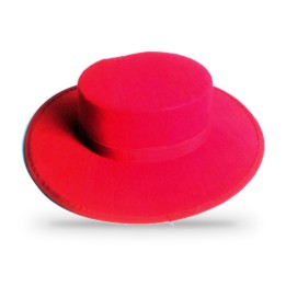 Cordoban party hat in fabric, black or red