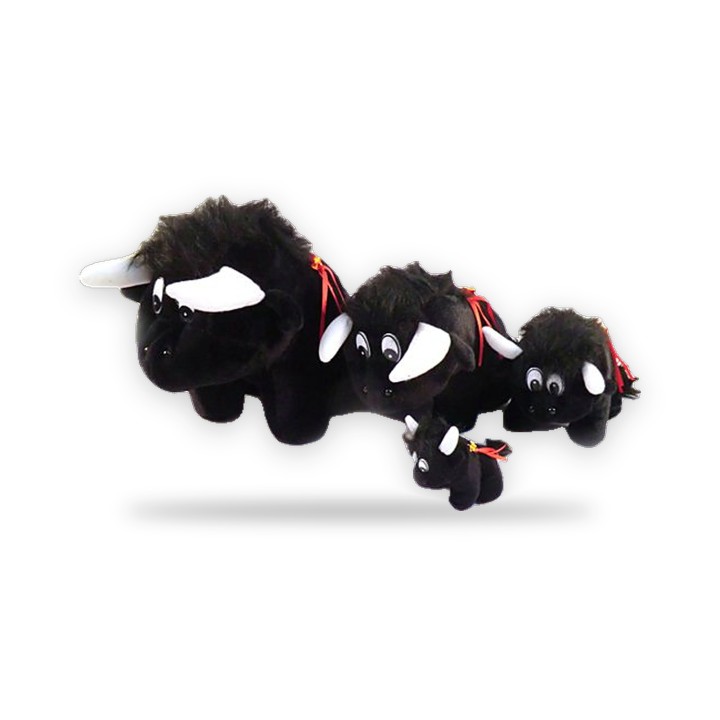 Toro de peluche con divisa de España – vista 3