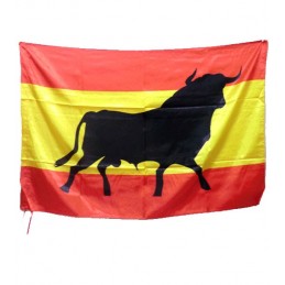 Drapeau de l' Espagne et taureau