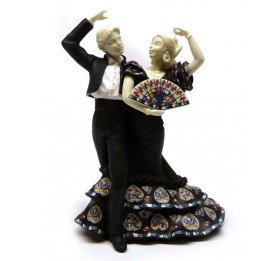 Pareja de bailadores flamencos