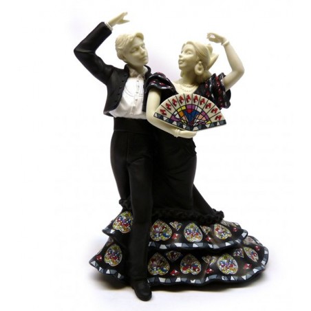 Pareja de bailadores flamencos
