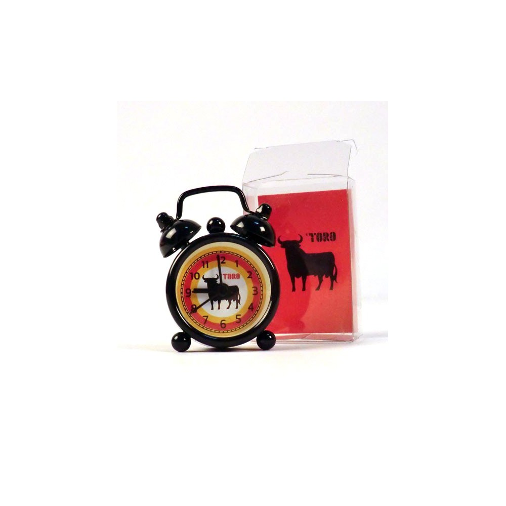 Reloj despertador del Toro de Osborne- productos licenciados Osborne