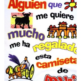 T-shirt "Alguien que me quiere..." infantile