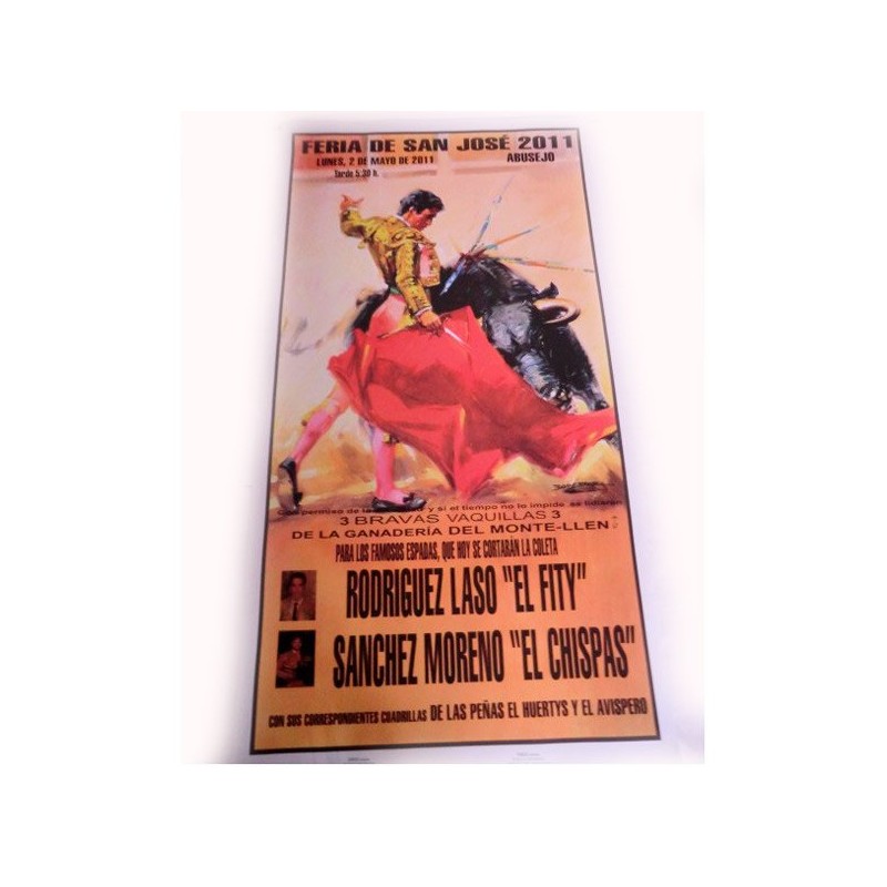Customizable bullfighting poster with photography and names, buy online