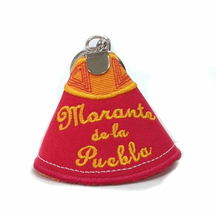 Portachiavi a capote ricamato con il nome di Morante de la Puebla