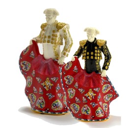 Bunte Torero-Figur von Nadal im Mosaik-Stil