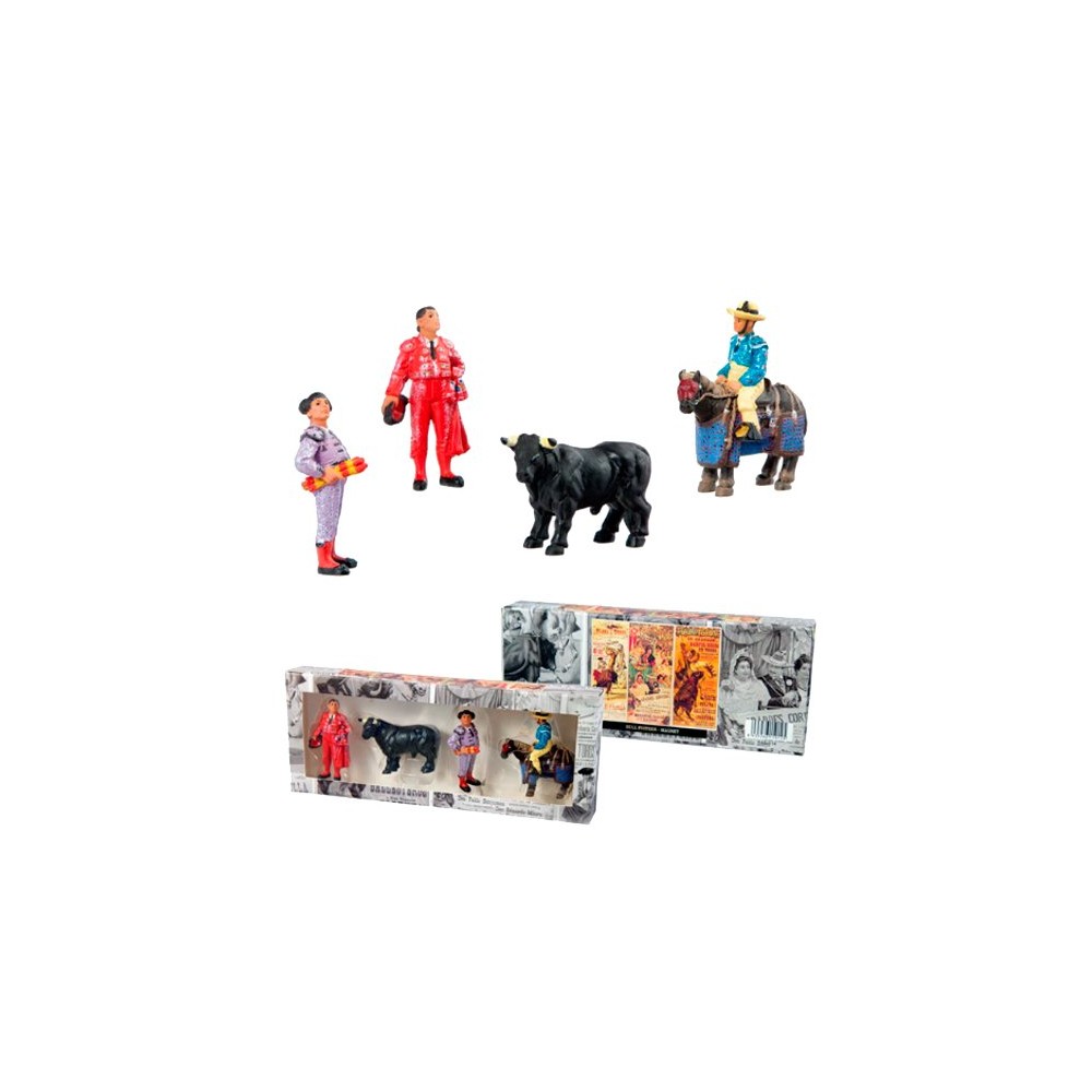 Set of four bullfighting magnets