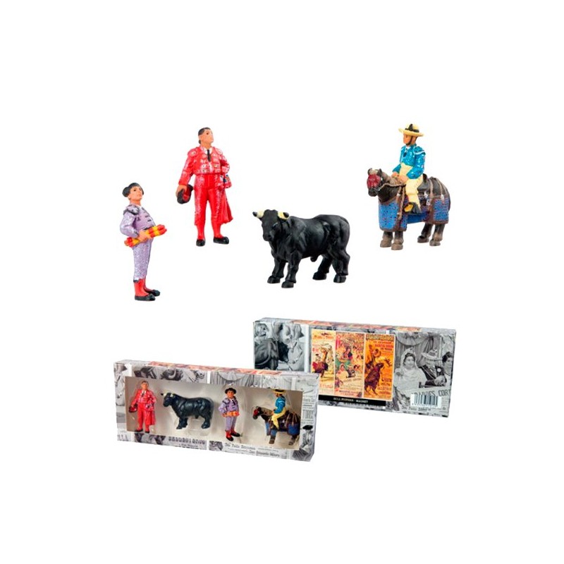 Set of four bullfighting magnets