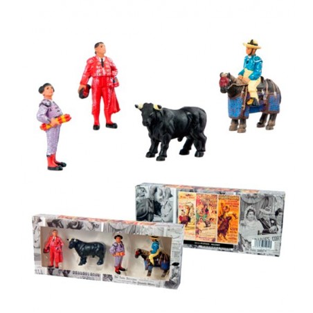 Set of four bullfighting magnets