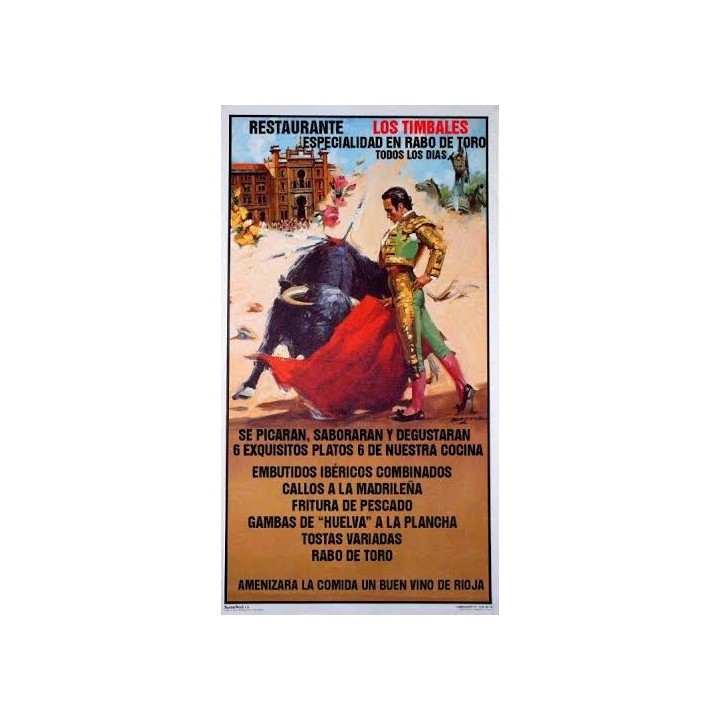 Cartel de toros personalizable completo 