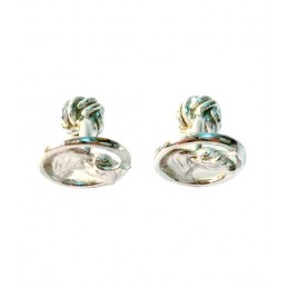 Boutons de manchette en argent "tête de taureau"