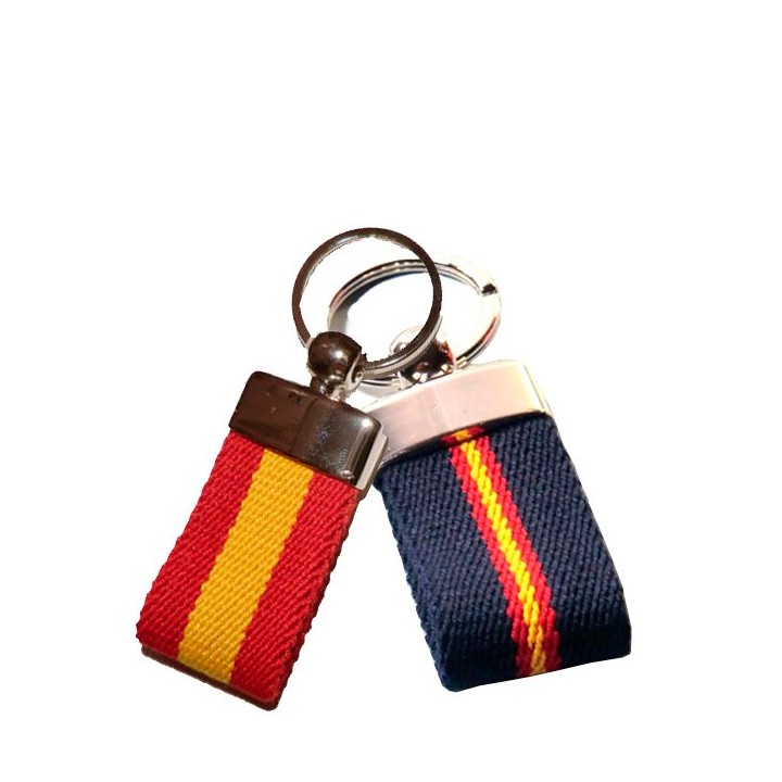 Llavero cinturón con bandera de España