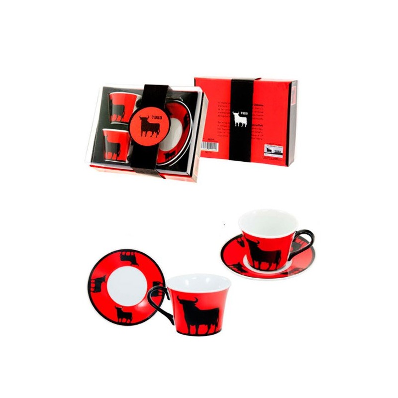 Toro de Osborne coffee cups set