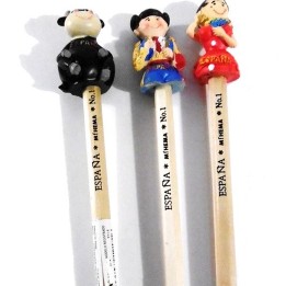Lustige Bleistifte mit Stier, Torero und Flamenca – Ansicht 2
