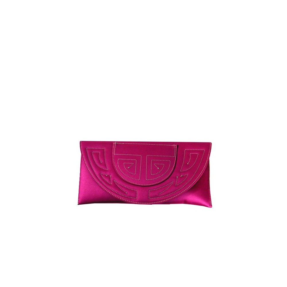 Capote Fuchsia clutch 