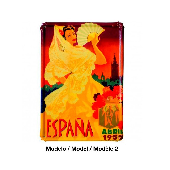 "Spain Vintage" metalic plates