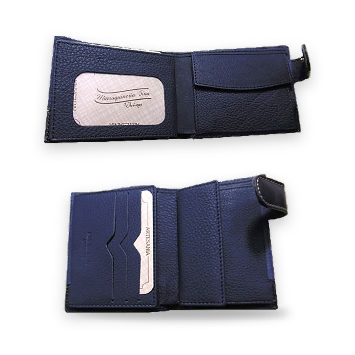 Men's suede wallet with Spanish flag and ranch brands – view 8