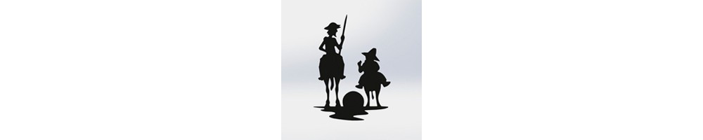 Don Quijote de la Mancha y Sancho Panza, Souvenirs y regalos de España