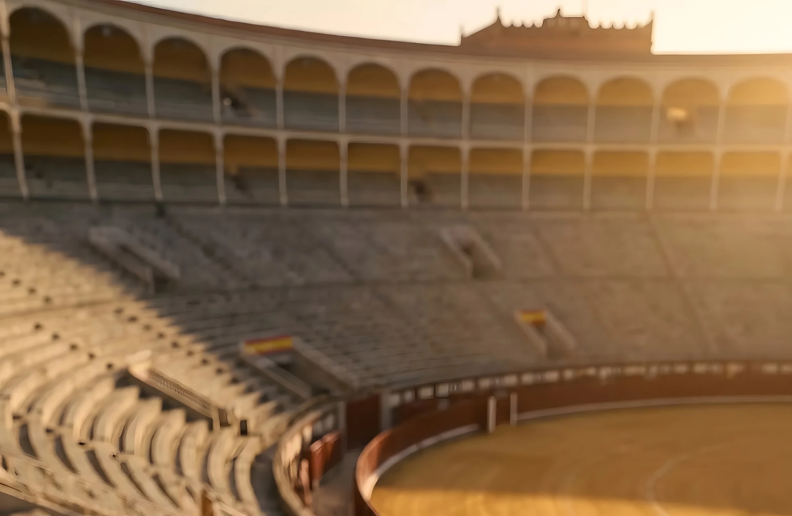 Tendidos vacíos de la plaza de toros de Las Ventas